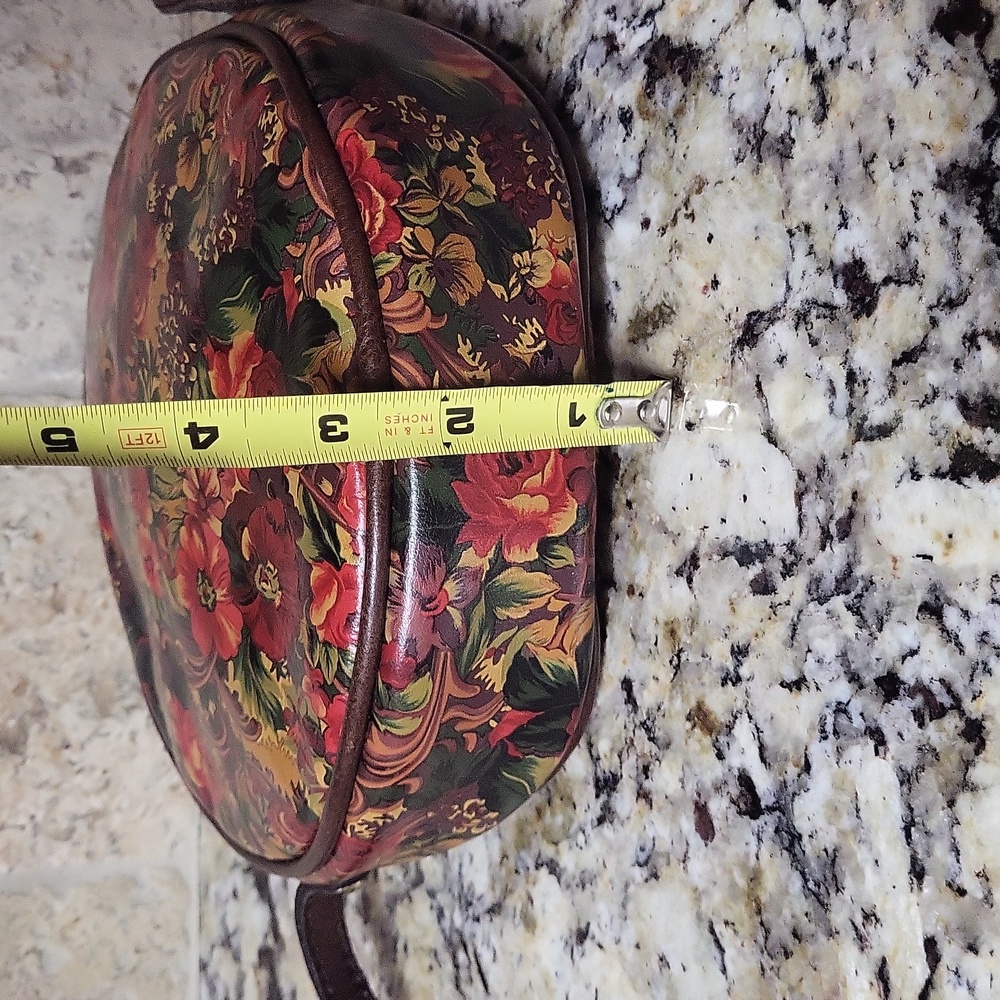 Patricia Nash Round Scafati Crossbody Golden Rustic Forest - Picture 7 of 13